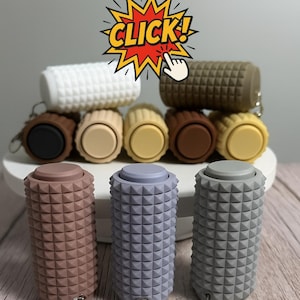 The Spiky Click Stick Keychain – Mechanical Keyboard Switch Fidget Clicker Toy | Stress Relief, ASMR, ADHD, Stim, Button Clicker, Gaming