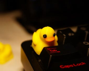 Rubber Duck Artisan Keycap – Cute Handmade Novelty for Mechanical Keyboards