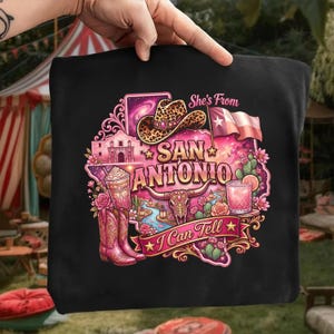 She's from San Antonio PNG | Country Graphic | Fiesta San Antonio PNG | shes from texas i can tell png | Texas State PNG (Digital Download) image 5