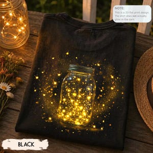 Camiseta Firefly, Camiseta Mason Jar, Comfort Colors, Presente para Amantes da Natureza, Camiseta Botânica Lightning Bug, Presente para Amantes da Natureza, Camiseta Wildflower