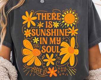 Boho Summer Png, Sunshine in My Soul, Floral Summer Vibes Png, Summer Coquette Sublimation, Girly Summer Png, Hippie Summer Shirt Design