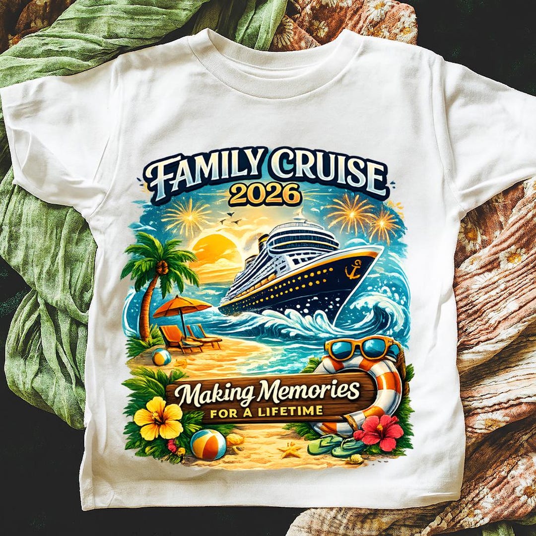 Family Cruise 2026 T-shirt Design: Reunion Vacation PNG (digital ...