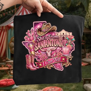 She's from San Antonio PNG | Country Graphic | Fiesta San Antonio PNG | shes from texas i can tell png | Texas State PNG (Digital Download) image 6