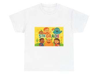 5th grade Graphic Tee, Fun Cotton T-Shirt, teachers, Casual Wear, Gift for Friends
