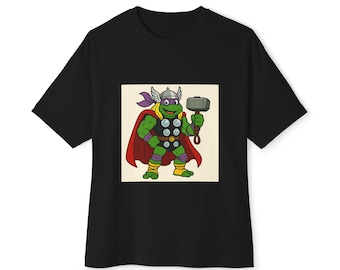Thunder Donnie Unisex Oversized Tee, Graphic T-Shirt, Comfortable Casual Wear, Gift for Comic Lovers