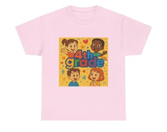 4th grade Graphic Tee, Fun Cotton T-Shirt, teachers, Casual Wear, Gift for Friends