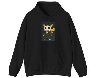 PikaJack Unisex Hoodie, Geeky Sweatshirt, Cool Gift for Gamers, Cozy Costume, Christmas Apparel, Movie Fan Merchandise