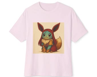 Salleevee Unisex Oversized Tee, Graphic T-Shirt, Comfortable Casual Wear, Gift for Comic Lovers