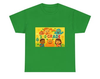 3rd grade Graphic Tee, Fun Cotton T-Shirt, teachers, Casual Wear, Gift for Friends