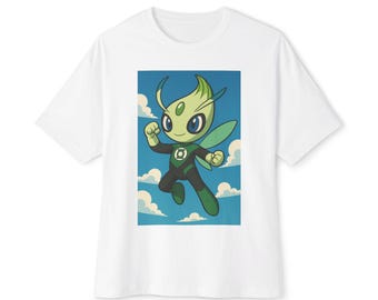 GLCelebi Unisex Oversized Tee, Graphic T-Shirt, Comfortable Casual Wear, Gift for Comic Lovers