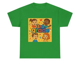 3rd grade Graphic Tee, Fun Cotton T-Shirt, teachers, Casual Wear, Gift for Friends