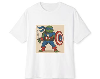 Leo Cap Unisex Oversized Tee, Graphic T-Shirt, Comfortable Casual Wear, Gift for Comic Lovers