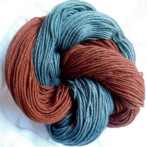 Plant Dyed Yak Silk DK Yarn 2 skeins
