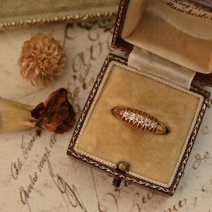 Victorian Edwardian 18ct Gold Diamond Five-Stone Ring | Antique English Ring | William Osborn | Old Cut Diamonds