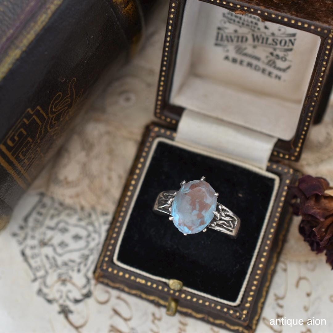 Antique Saphiret Glass Jewelry - Etsy