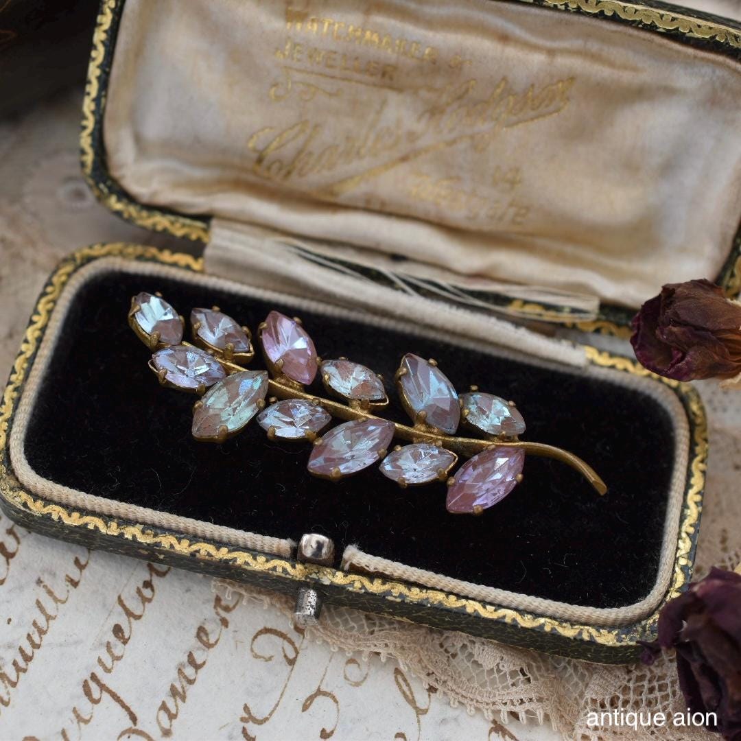 Antique Saphiret Glass Jewelry - Etsy Antique Saphiret Glass Jewelry - Etsy
