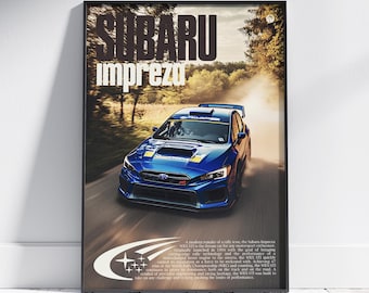 スバル インプレッサ 22B-STi Version ポスター スバル インプレッサ 22B-STi Version ポスター 1998 Subaru Impreza