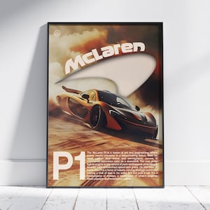McLaren P1 Poster MK2