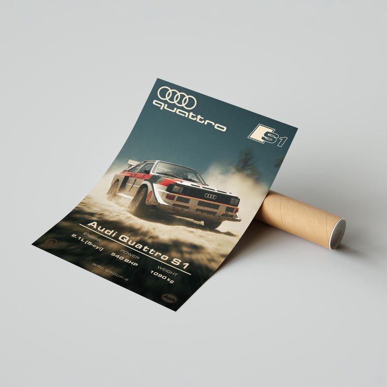 Audi Quattro S1 Rally Poster – Group B Motorsport Art Print - Etsy