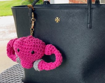 Crochet Uterus Bag Charm