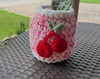 Cherry Limeade Crochet Pattern | Summer Amigurumi Plushie PDF | Cute Food Crochet Pattern