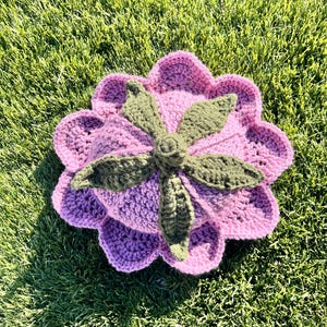 Crocheted Lily of the valley bucket  hat