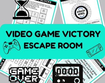 Video Game Victory Printable Escape Room For Kids