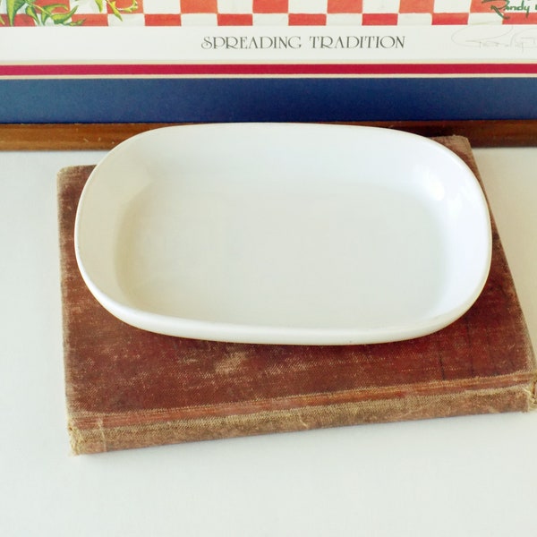 Pfaltzgraff United Airlines White Ironstone Dish. Airline Dish. Snack Tray. Serving Dish. Vintage Ironstone Soap Dish. Airline China.