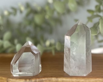 Wieża z kryształu kwarcu Phantom Clear z Lodolitu • Kwarc brazylijski • Naturalny kryształ leczniczy