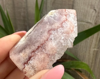 Pink Amethyst Mini Tower • Natural Druzy Crystal Point AAA grade