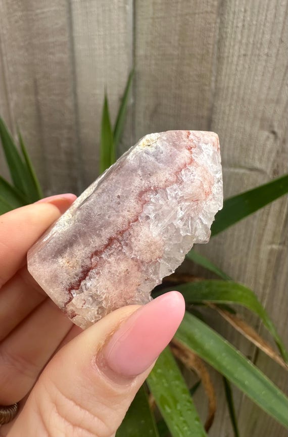 Pink Amethyst Mini Tower • Natural Druzy Crystal Point AAA grade