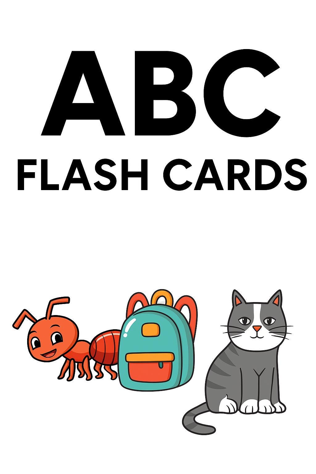 Alphabet Flash Cards for Kids – A to Z Printable Learning Cards ...