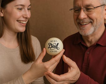 Custom Engraved Cue Ball with Name – Personalized Billiards Gift for Dad, Husband, or Son – Unique Father’s Day or Christmas Keepsake