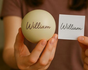 Personalized Handwriting Cue Ball – Engraved Pool Ball Gift for Dad, Husband, or Son, Custom Birthday, Anniversary, or Father&#39;s Day Keepsake