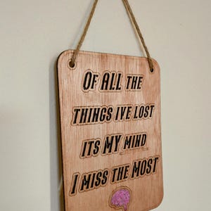 Funny Saying Plaque Wall Art