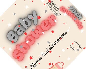 Gothic/Alternative Baby Shower game pack