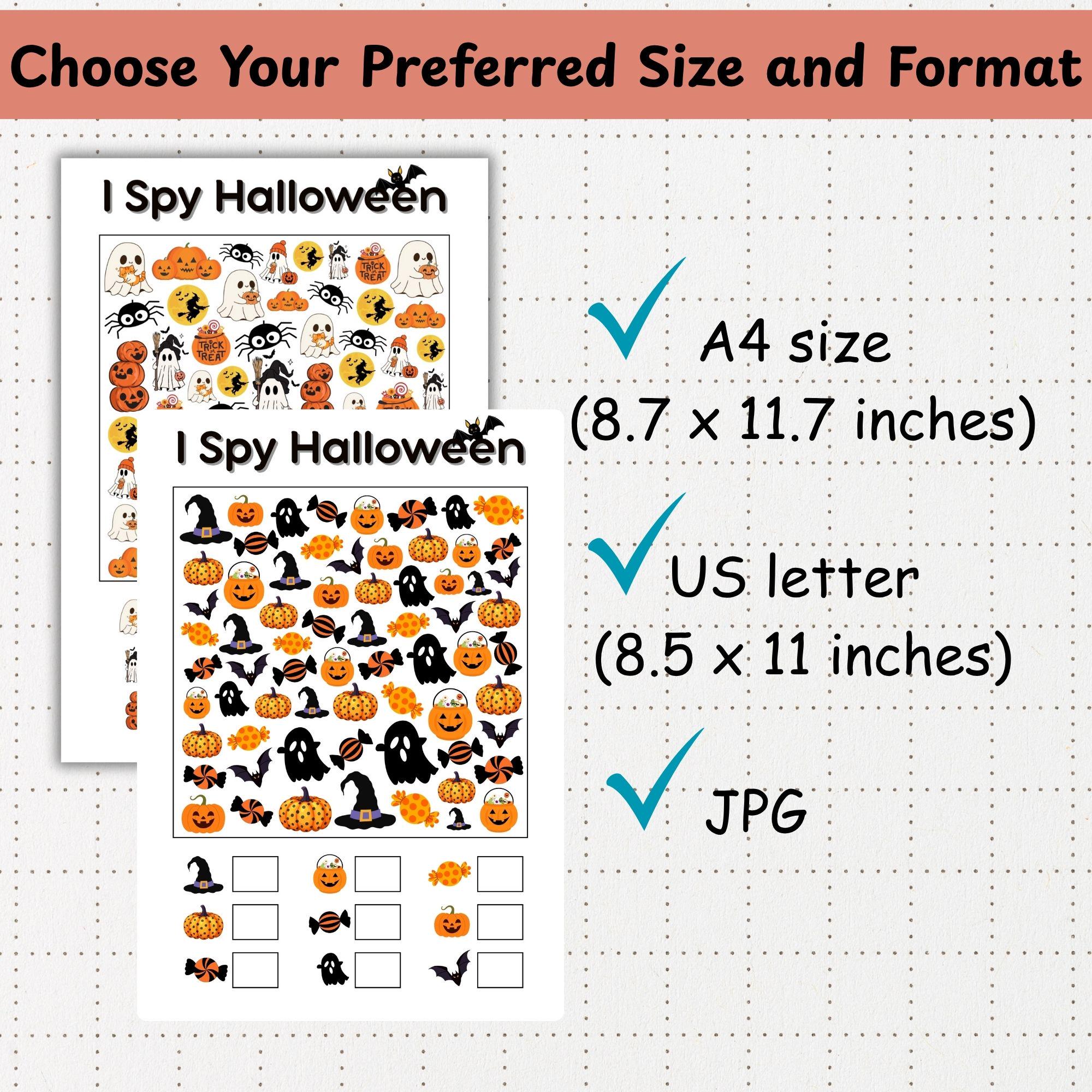 Halloween I Spy Game: Spooky Count & Find Activity for Kids and Adults ...