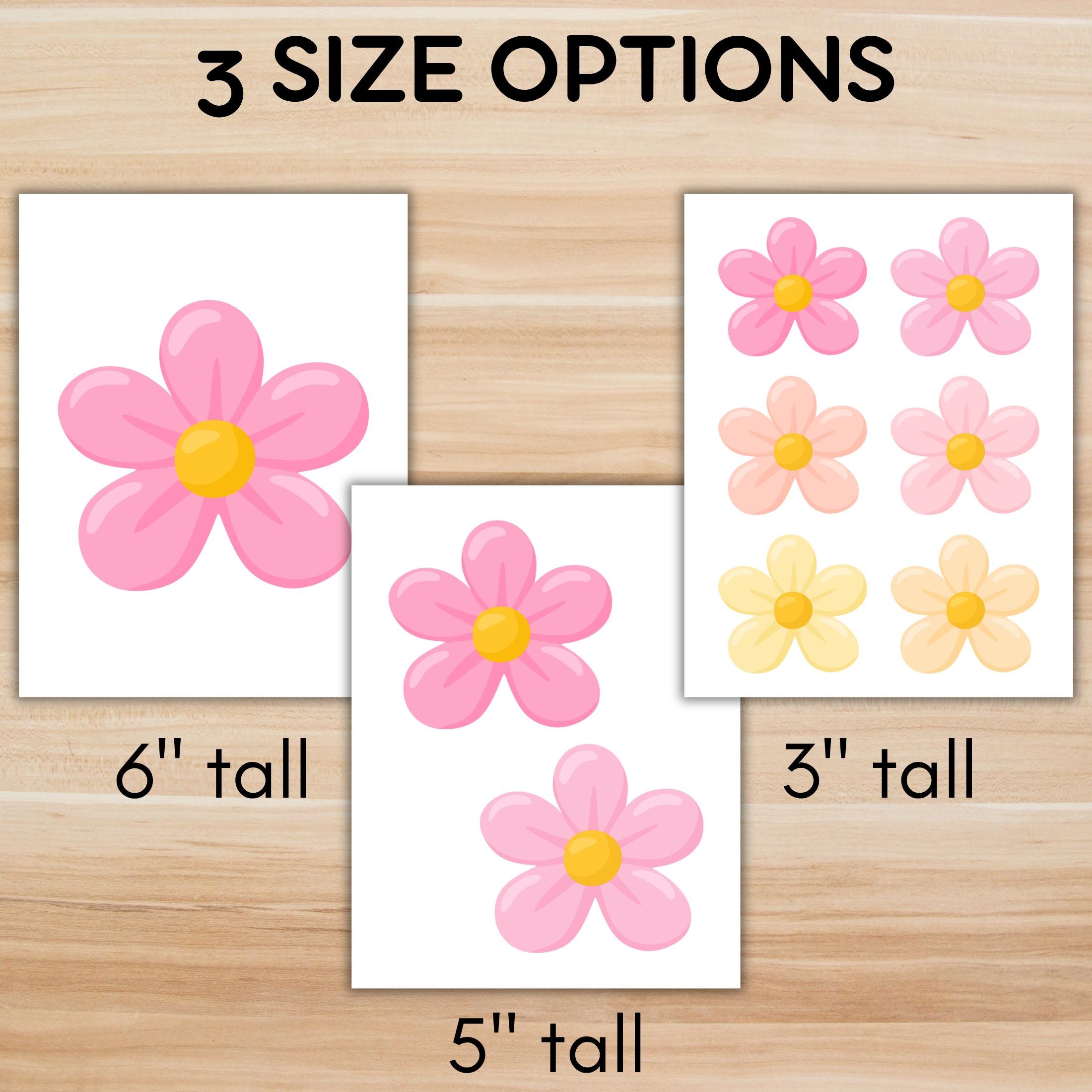 Flower Bulletin Board Decor Printable, Spring Flower Cutouts Classroom ...