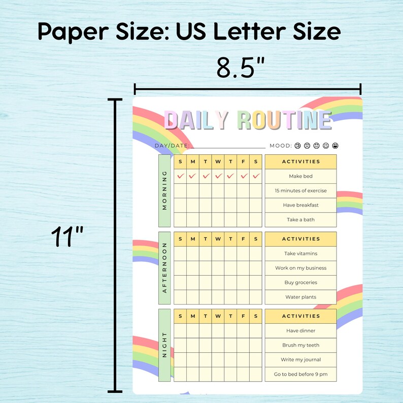Editable Daily Routine Chart, Classroom Schedule Printable, Daily ...
