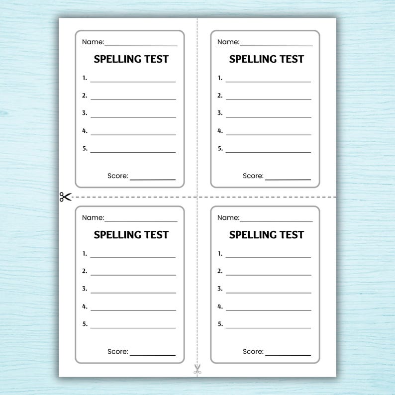 Spellathon Sheets Spelling Practice Sheets Printable , Homeschool & Classroom Writing and ...