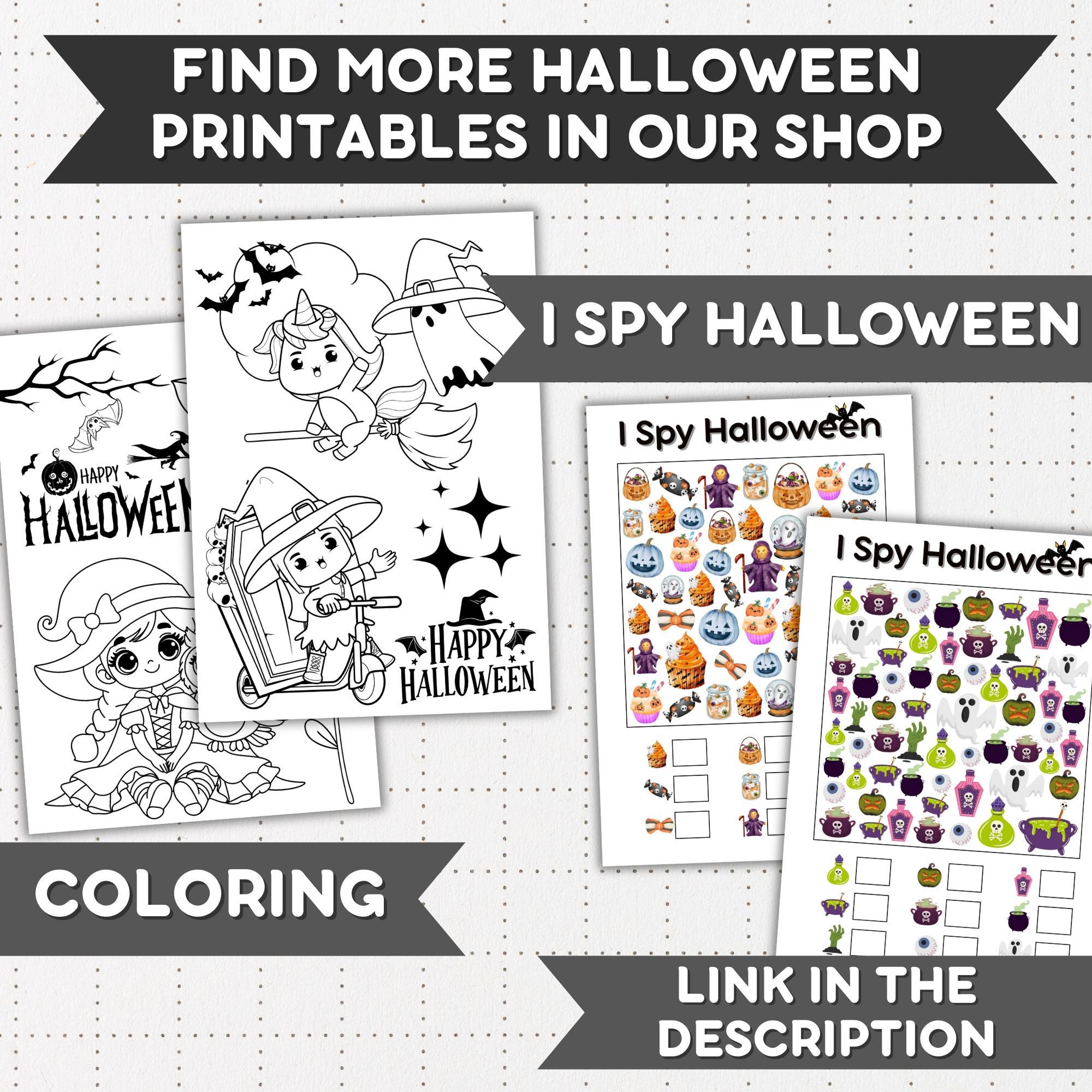 Halloween I Spy Game: Spooky Count & Find Activity for Kids and Adults ...