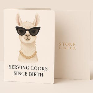 Individuelle Karte für jeden Anlass - Personalisierte digitale Begrüßung für jeden Anlass - Elegante faltbare druckbare von STONE LUXE CO.