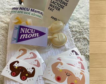 Regalo para mamás de bebés en la UCIN: Colección de pegatinas: reales, divertidas y de apoyo.