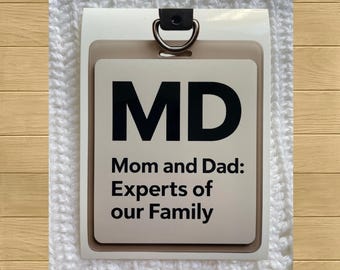 Adhesivo de vinilo impermeable para mamá y papá experto en la UCIN