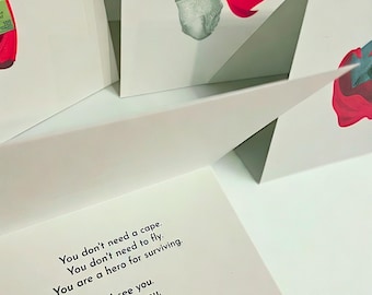 Tarjetas de ánimo posparto: Mensajes divertidos, sencillos y de apoyo (paquete de 6)