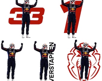 formula one (f1) red bull - max verstappen prints