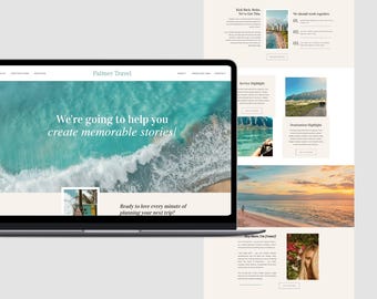 Travel Advisor Showit Website Template: Customizable Design