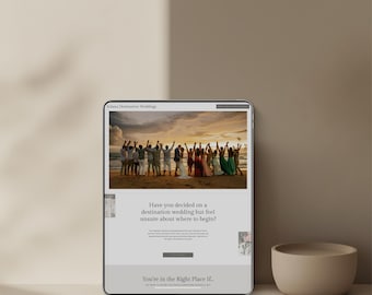 Travel Agent Showit Template | Landing Page | Service Page Add On