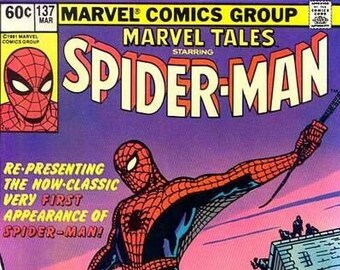 SPIDERMAN Marvel 137  March 1982  The Origin Of Dr. Strange Comic Book Like New - Never Opened