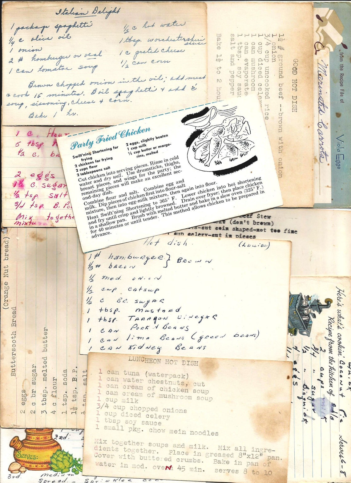 Old Recipe Cards Vintage Recipe Cards Ephemera Vintage Etsy